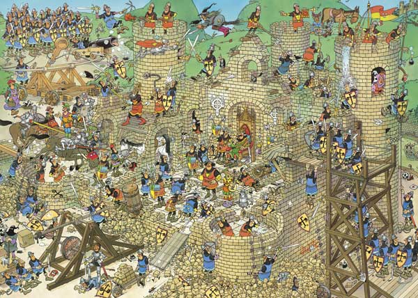 NEW JUMBO JVH ** store CASTLE CONFLICT ** Jan Van Haasteren 1000 piece Jigsaw Puzzle