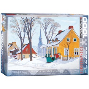 Eurographics (6000-7190) - "Winter Morning in Baie-St-Paul" - 1000 pieces puzzle