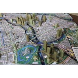 4D Cityscape (40038) - "Osaka, Japan" - 1290 pieces puzzle