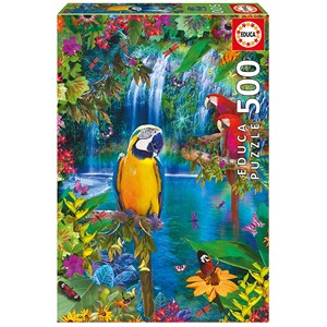 Educa (15512) - "Bird Tropical Land" - 500 pieces puzzle
