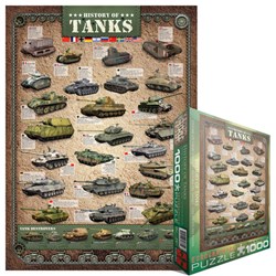 Eurographics (6000-0381) - "History of Tanks" - 1000 pieces puzzle