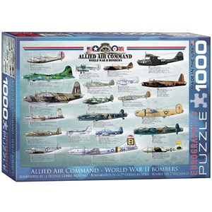 Eurographics (6000-0378) - "Allied Air Command WWII Bombers" - 1000 pieces puzzle