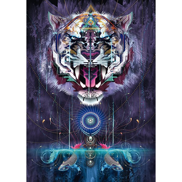 Schmidt Spiele (59323) - Chris Saunders: "Snarling Tiger" - 1000 pieces puzzle