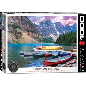 Eurographics (6000-0693) - "Canoes on the Lake" - 1000 pieces puzzle