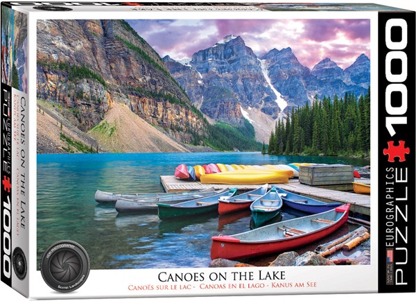 Eurographics (6000-0693) - "Canoes on the Lake" - 1000 pieces puzzle