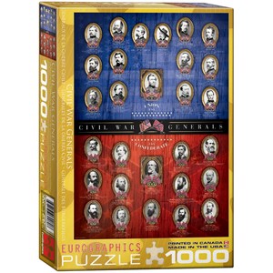 Eurographics (6000-0280) - "Civil War Generals" - 1000 pieces puzzle