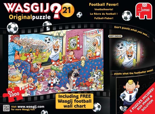 Jumbo (17408) - Graham Thompson: "Wasgij Original #21: Football Fever" - 1000 pieces puzzle