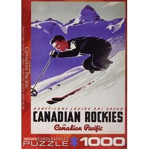 Eurographics (6000-0326) - "Banff and Lake Louise Ski Areas" - 1000 pieces puzzle