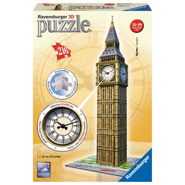 Ravensburger (12586) - "Big Ben Clock" - 216 pieces puzzle