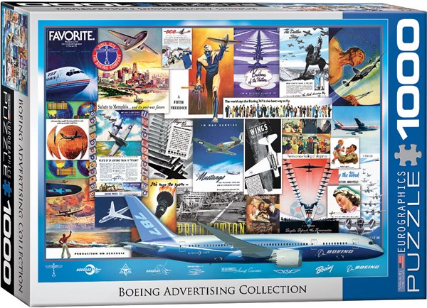 Eurographics (6000-0932) - "Boeing Advertising Collection" - 1000 pieces puzzle