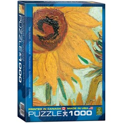 Eurographics (6000-5429) - Vincent van Gogh: "Twelve Sunflowers (Detail)" - 1000 pieces puzzle