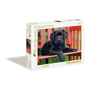 Clementoni (30346) - "The Black Dog" - 500 pieces puzzle