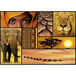 Educa (16293) - "Colors of Africa" - 1000 pieces puzzle