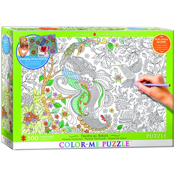Eurographics (6055-0889) - "Tropical Birds" - 500 pieces puzzle