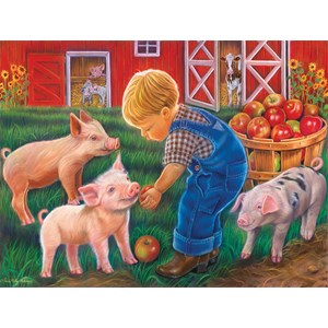 SunsOut (35838) - Tricia Reilly-Matthews: "Farm Boy" - 300 pieces puzzle