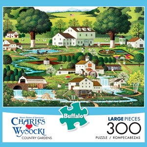 Buffalo Games (2621) - Charles Wysocki: "Country Gardens" - 300 pieces puzzle