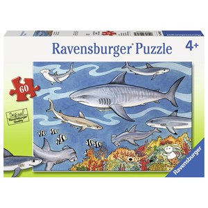 Ravensburger (09628) - "Sea of Sharks" - 60 pieces puzzle