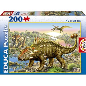 Educa (15264) - Adrian Chesterman: "Dinosaurs" - 200 pieces puzzle