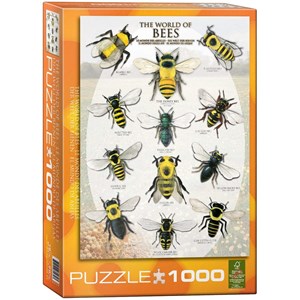 Eurographics (6000-0230) - "The World of Bees" - 1000 pieces puzzle