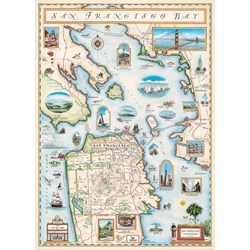 MasterPieces (71705) - "San Francisco Bay" - 1000 pieces puzzle