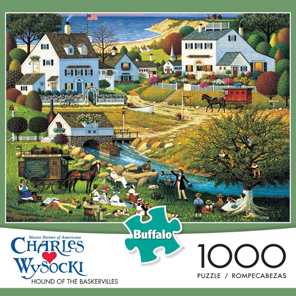 Buffalo Games (11427) - Charles Wysocki: "Hound of the Baskervilles" - 1000 pieces puzzle