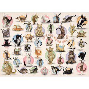 Eurographics (8300-0991) - "Yoga Kittens" - 300 pieces puzzle