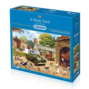 Gibsons (G6170) - Kevin Walsh: "A Busy Yard" - 1000 pieces puzzle