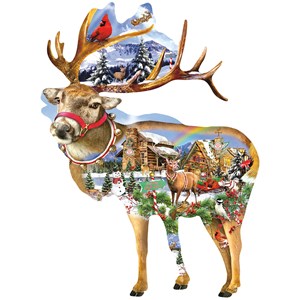 SunsOut (97295) - Lori Schory: "Reindeer Training" - 800 pieces puzzle