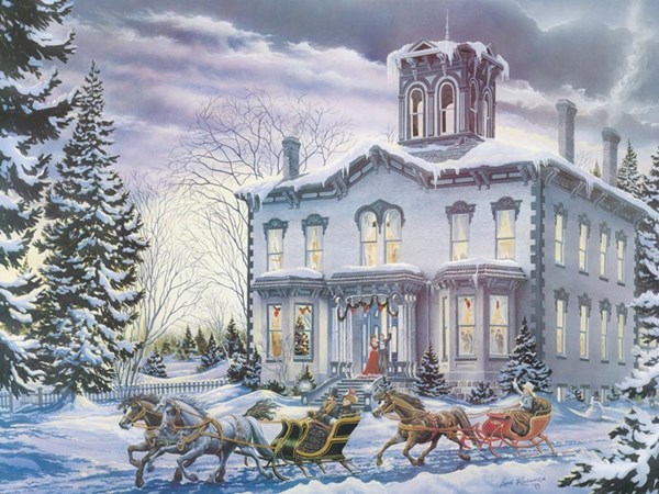Cobble Hill (54333) - "Christmas at Kilbride" - 275 pieces puzzle