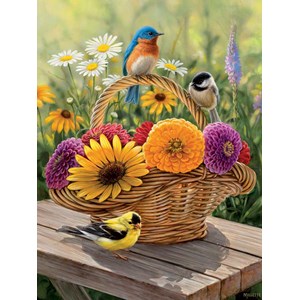 Cobble Hill (54339) - Rosemary Millette: "Summer Bouquet" - 275 pieces puzzle
