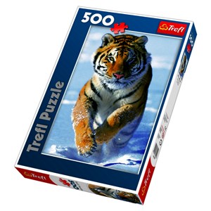 Trefl (37009) - "Snow Tiger" - 500 pieces puzzle