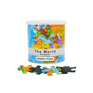 Geo Toys (GEO 240) - "City Magnetic Puzzle World" - 100 pieces puzzle