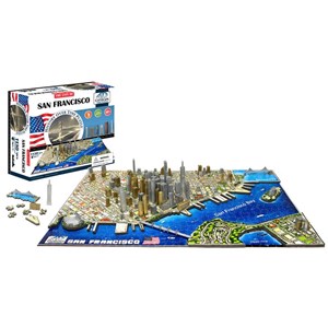 4D Cityscape (40044) - "San Francisco" - 1100 pieces puzzle