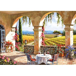Anatolian (4523) - "Wine Country Terrace" - 1500 pieces puzzle