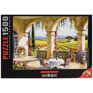 Anatolian (4523) - "Wine Country Terrace" - 1500 pieces puzzle