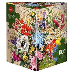 Heye (29787) - Marino Degano: "Flower's Life" - 1000 pieces puzzle