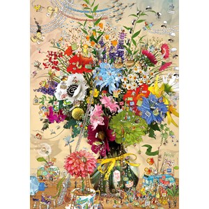 Heye (29787) - Marino Degano: "Flower's Life" - 1000 pieces puzzle