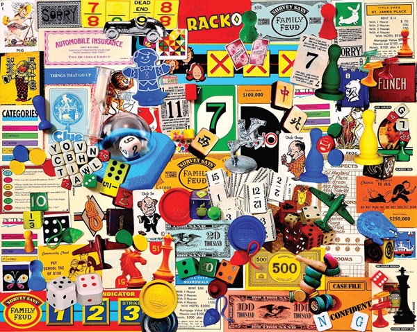 White Mountain (1174PZ) - Charlie Girard: "Game Pieces" - 1000 pieces puzzle