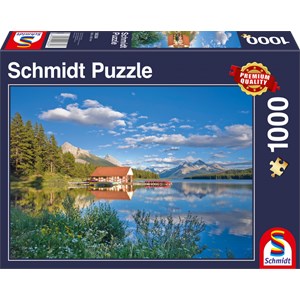 Schmidt Spiele (58334) - "A Weekend At the Lake" - 1000 pieces puzzle