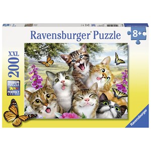 Ravensburger (12620) - Howard Robinson: "Friendly Felines" - 200 pieces puzzle