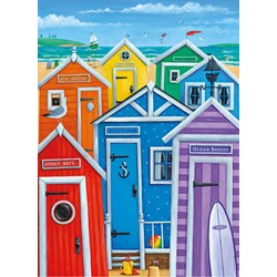 Clementoni (39327) - "Rainbow Beach Huts" - 1000 pieces puzzle