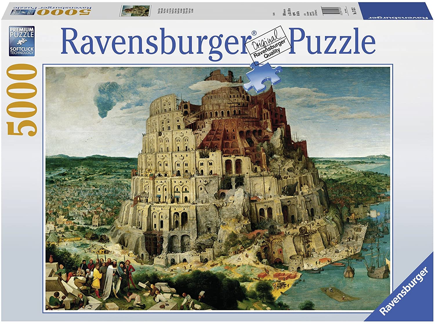 Outlet Ravensburger 9000 piece Tower of Babel, Sealed Bags