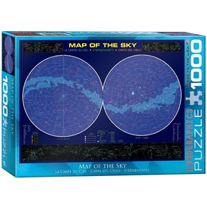 Eurographics (6000-1010) - "Map of the Sky" - 1000 pieces puzzle
