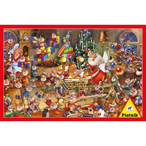 Piatnik (537943) - François Ruyer: "Christmas Chaos" - 1000 pieces puzzle
