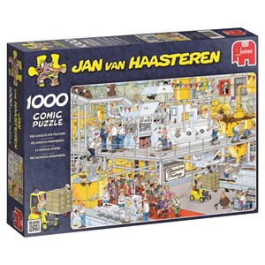 Jumbo (17452) - Jan van Haasteren: "Chocolate Factory" - 1000 pieces puzzle