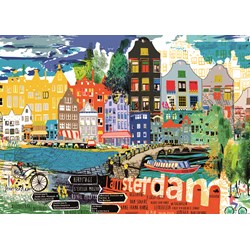 Heye (29683) - Kitty McCall: "I Love Amsterdam!" - 1000 pieces puzzle