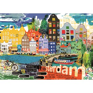 Heye (29683) - Kitty McCall: "I Love Amsterdam!" - 1000 pieces puzzle