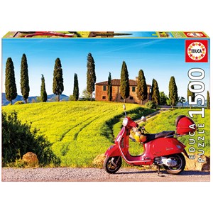 Educa (17121) - "Scooter In Toscana" - 1500 pieces puzzle