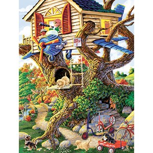 SunsOut (38784) - Joseph Burgess: "Boys Treehouse" - 300 pieces puzzle