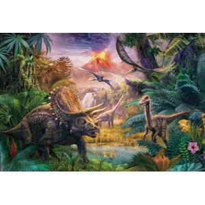 Schmidt Spiele (56129) - Jan Patrik Krasny: "Valley of Dinosaurs" - 100 pieces puzzle